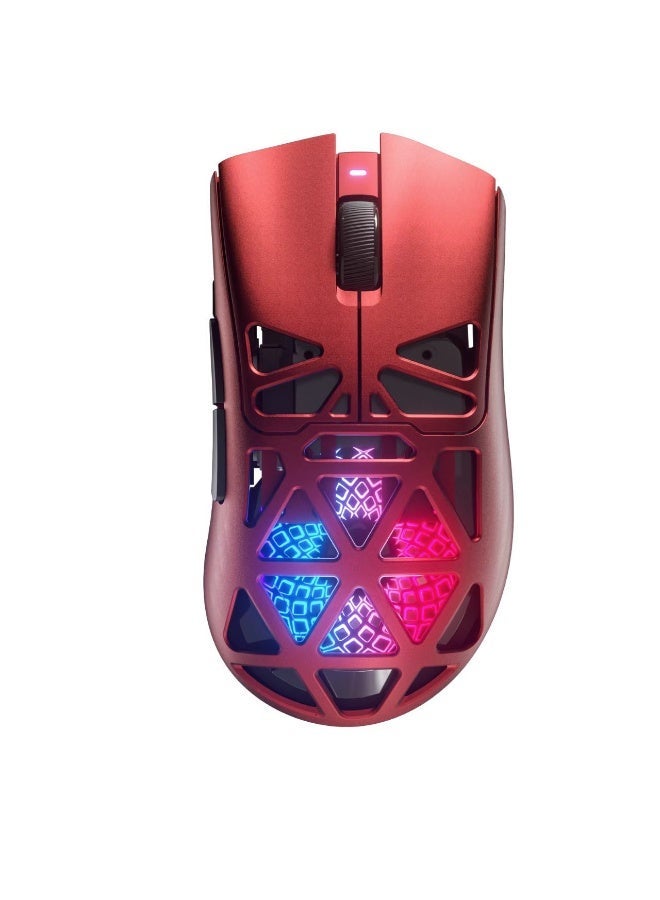 مكعب غاضب فأرة الألعاب اللاسلكية FURYCUBE G11 - تصميم خفيف الوزن مع هيكل فارغ، مزودة بحساس PAW3311، تعمل بتقنية البلوتوث وثلاثة أوضاع، بوزن 67 جرام فقط، وبدقة قصوى تصل إلى 22,000 DPI مع إضاءة خلفية RGB. - Image 1